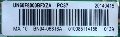 T-CON PARA TV SAMSUNG / NUMERO DE PARTE BN95-00867B / BN41-01948B / BN97-07006B / BN9500867B / PANEL'S CY-KF6000DL52H / CY-KF600DSLV2H / DISPLAY LSF600HQ01-A01 / MODELOS UN60F8000 / UN60F8000BFXZA / UN60F8000FXZA TS01 - Imagen 3