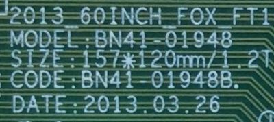 T-CON PARA TV SAMSUNG / NUMERO DE PARTE BN95-00867B / BN41-01948B / BN97-07006B / BN9500867B / PANEL'S CY-KF6000DL52H / CY-KF600DSLV2H / DISPLAY LSF600HQ01-A01 / MODELOS UN60F8000 / UN60F8000BFXZA / UN60F8000FXZA TS01 - Imagen 2