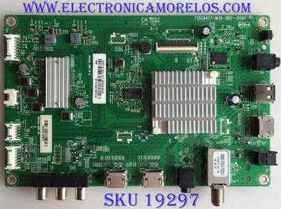 MAIN / SHARP / XICB01K001 / XICB01K001010X / 715G9417-M01-B00-004Y / 715G9417-M0D-B00-004K / PANEL TPT430H3 -HVN01.U REV:S272X / MODELO LC-43LB601U