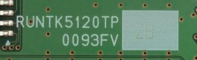 T-CON / SHARP / RUNTK0093FVZB / RUNTK5120TPZB / PANEL JE695R3HA10Z / MODELO LC-70UD1U - Imagen 2