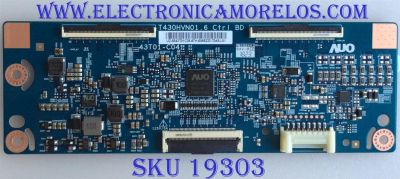 T-CON / SAMSUNG / 5543T01C35 / T430HVN01.6 CTRL / 43T01-C04 / UZ-5543T01C35-87H-5065233-T04SJ-01 / PANEL CY-JJ043BGAV5H / MODELO  UN43J5200AFXZA