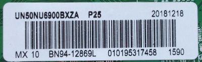 MAIN PARA TV SAMSUNG 4K UHD HDR SMART TV / NUMERO DE PARTE NUMERO DE PARTE BN94-12869L / BN97-14045K / BN41-02662A / BN9412869L / PANEL CY-NN050HGAV9H / DISPLAY T500QVN03.D / MODELOS UN50NU6900 / UN50NU6900BXZA AA03 - Imagen 3