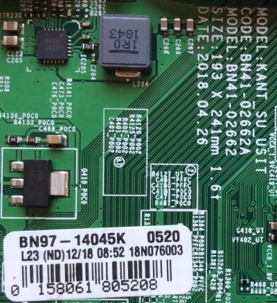 MAIN PARA TV SAMSUNG 4K UHD HDR SMART TV / NUMERO DE PARTE NUMERO DE PARTE BN94-12869L / BN97-14045K / BN41-02662A / BN9412869L / PANEL CY-NN050HGAV9H / DISPLAY T500QVN03.D / MODELOS UN50NU6900 / UN50NU6900BXZA AA03 - Imagen 2