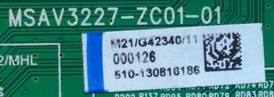 MAIN / PIONEER / G42340 / MSAV3227-ZC01-01 / 510-130816186 / 390743 / PANEL V390HJ1-P02 / MODELO PLE-3903FHD - Imagen 2