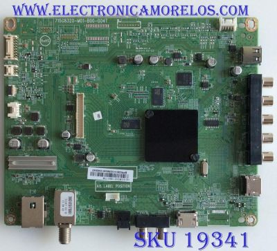 MAIN / VIZIO / 756TXHCB02K011 / 715G8320-M01-B00-004T / (Q)XHCB02K011050X / BPRG8KKX237 / PANEL TPT315B1-1B01.L REV:S21A / MODELO D32F-E1 LTT3VMKT
