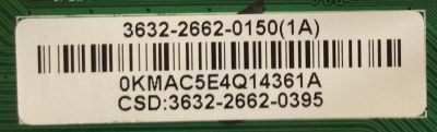 MAIN / VIZIO / 3632-2662-0395 / 0171-2271-5411 / 3632-2662-0150 / 3632-2662-0395 / PANEL T320HVN01 -2 / MODELOS EM32FL / D32F -E1 - Imagen 2