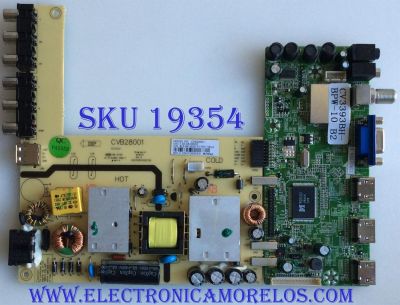MAIN / FUENTE /(COMBO) SEIKI / 32H0178A / CVB28001 / CV3393BH-BPW-10 / 1.80.47.00003 / 32H0180 / PANEL  BLD275BA02 / MODELO SE28HY10
