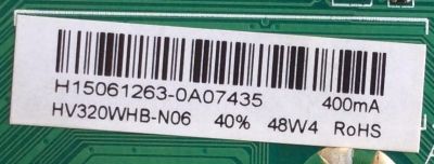 MAIN / FUENTE / (COMBO) / H15061263 / TP.MS3393T.PB758 / H15061263 / F50TPMS3393TPB758 / PANEL HV320WHB-N06 / MODELO WD32HD1390 TW-03401-B032K - Imagen 3