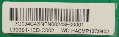 LED DRIVER / SEIKI / C390S01E01A / C390S01E01A, L390S1-1ED-C002 / 3G0J4C4XNFN00243F00001 / PANEL L390S1-1ED-C002 / MODELO SE39UY04 - Imagen 2