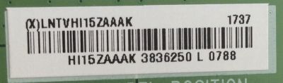 LED DRIVER  / VIZIO / LNTVHI15ZAAAK / (X)LNTVHI15ZAAAK / 715G9194-P01-000-005T / MODELO P65-E1 LTMAWKMU - Imagen 2