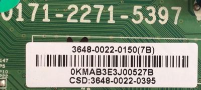 MAIN / SHARP 9LE364800220395 / 3648-0022-0150 / 3648-0022-0395 / 0171-2271-5397 / 3648-0022-0150(7B) / PANEL LSC480HN03 -S01 / MODELO LC-48LE551U - Imagen 2