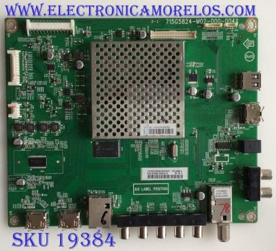 MAIN / VIZIO / TXDCB02K0200003 / 715G5824-M02-000-004X / (T)TXDCB02K0200003 / LTMXNQNP2052548 / PANEL TPT390J1 / MODELO E390-A1 / E390i-A1 LTYXNQNP