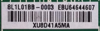 MAIN / LG /  EBU64644607 / EAX67848002(1.0) / 8J1L013L-0003 / PANEL NC430DUE / MODELO 43LK5700PUA BUSFLJM - Imagen 2
