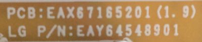 FUENTE DE PODER / LG / EAY64548901 / EAX67165201 (1.9) / LGP32-17F1 / MODELOS   32LM620BPUA.BUSELJM/ 32LV560H-UA / 32LM620BPUA.DUSELUM - Imagen 3