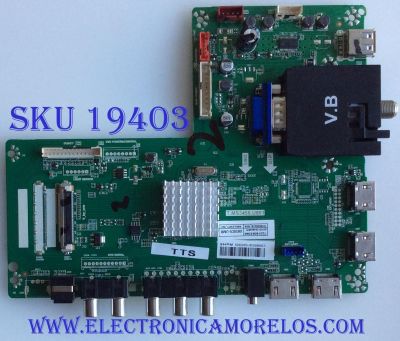 MAIN / SCEPTRE /  W65-FITV58DA / C18086358 / T.MS3458.U801 / T201806358A / U650CV-UMR / PANEL HV650QUB-N9D / MODELO W65-FITV58DA