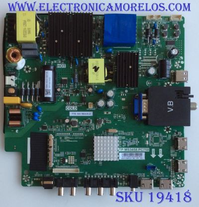 MAIN / FUENTE / (COMBO) / SCEPTRE / N18123945 / TP.MS3458.PC758 / 102181103843 / PANEL CC495PU1L01 / MODELO W50