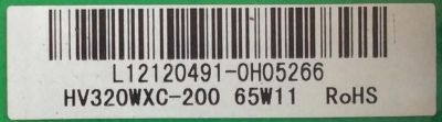 MAIN / FUENTE / (COMBO) / APEX / L12120491 / TP.A75A3391 / T201211039 / PANEL HV320WXC-200 / MODELO LE3242 - Imagen 3