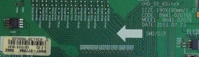 TARJETA FRC PARA TV SAMSUNG 4K UHD SMART TV / BN94-06576A / BN97-07729A / BN41-02076B / SUSTITUTAS BN94-06667A / BN94-06577A / BN94-06621A / BN94-06622A / BN94-06666A / BN94-07040A / BN94-07041A / PANEL CY-KF650FSLV2H / MODELOS UN65F9000 / UN65F9000AFXZA - Imagen 3