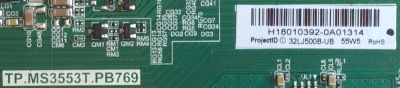 MAIN / FUENTE / (COMBO) / H18010392 / TP.MS3553T.PB769 / 3200412560 / MODELO 32LJ500B-UB - Imagen 2