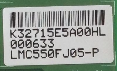 T-CON / PANASONIC / K32715E / 15YA2FU13TSTLTG2_V0.1 / PANEL LMC550FJ05-P / MODELO TX-55CE720 - Imagen 2