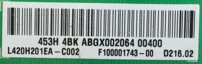 LED DRIVER / PANASONIC / L420H201EA-C002 / C420E06E01A / ABGX002064 / MODELO TX-42AS600B - Imagen 2