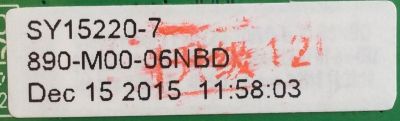 MAIN / FUENTE / (COMBO) / ELEMENT / SY15220-7 / CV3393BH-U32 / CV3393BH-U32-12E8 / 890-M00-06NBD / PANEL 5X320A-V1.4(4+2) / MODELO ELEFW328B - Imagen 3