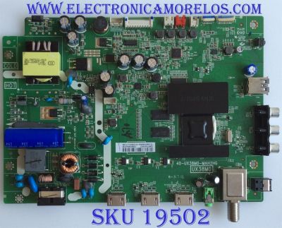 MAIN / FUENTE / (COMBO) / INSIGNIA / DAF7502053 / 40-UX38M0-MAH2HG / T8-UX38026-MA200AA / V8-UX38001-LF1V208 / PANEL LVW320CSDX E20 V1 / 