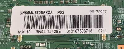 MAIN PARA TV SAMSUNG ORIGINAL / NUMERO DE PARTE BN94-12428E / BN41-02568B / BN97-13470A / PANEL CY-WK065HGLV1H / MODELO UN65MU650DFXZA FA03 / UN65MU650DFXZA FA01 - Imagen 4