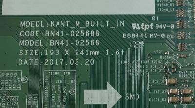 MAIN PARA TV SAMSUNG ORIGINAL / NUMERO DE PARTE BN94-12428E / BN41-02568B / BN97-13470A / PANEL CY-WK065HGLV1H / MODELO UN65MU650DFXZA FA03 / UN65MU650DFXZA FA01 - Imagen 2