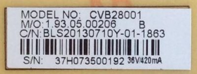 MAIN / FUENTE / (COMBO) SEIKI / 37H0734/CVB28001 / CV3393BH-BPW / BLS20130710Y-01-1863 / PANEL BLD260AA01 / MODELO  SE26HQ02 - Imagen 2