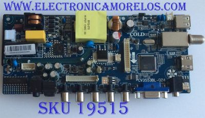 MAIN / FUENTE / (COMBO) / ELEMENT / E18020_ZX / CV3553BL-Q24 / PANEL  MV185WHB-N20 / MODELO ELEFW195