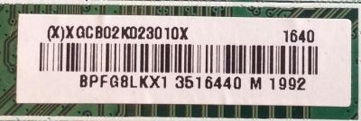 MAIN ORIGINAL PARA TV SONY FULL HD / NUMERO DE PARTE XGCB02K0230 / 715G7862-M0A-000-004K / (X)XGCB02K023010X / PANEL TPT550J1 -DUYSHA.G REV:S1R / DISPLAY LC550DUY (SH)(A1) / MODELO KDL-55W650D / KDL55W650D - Imagen 2