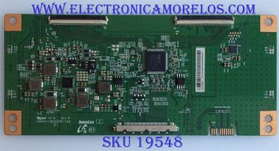 T-CON PARA TV TCL / NUMERO DE PARTE EACDJ6E12 / ((EACDJ6E12)) / E253117 / E88441 / PANEL LVU500NDEL / DISPLAY V500DJ6-QE1 REV.C1 / MODELOS 50S423 / 50S421 LDAA / 50R81