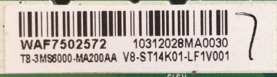MAIN / INSIGNIA / T8-3MS600-MA200AA / 40-MT14A1-MAE2HG / V8ST14K01-LF1V001 / PANEL T8-32DR310-LPMX4 / MODELO NS-32DR310NA17 - Imagen 2