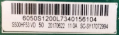 MAIN / FUENTE / (COMBO) / INSIGNIA / 6050S1200 / TP.MS3393T.PC79 / 6050S1200L / PANEL S500HF53 / MODELO NS-50D510NA17 - Imagen 2