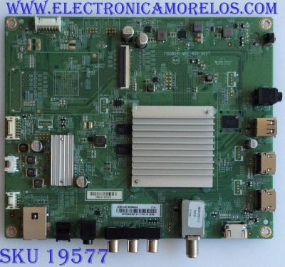 MAIN / INSIGNIA / XHCB01K009 / T15G8501-M0E-B00-005T / (X)XHCB01K009040X / PANEL 7PT500U1 -QVN03.U REV:S5B0A / MODELO NS-50DR620NA18