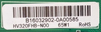 MAIN / FUENTE / (COMBO) / SCEPTRE / B16032902 / TP.MS3393.P712 / CN32HB820 / PANEL HV320FHB-N00 / MODELO X32 VER:BMNV93CB - Imagen 2