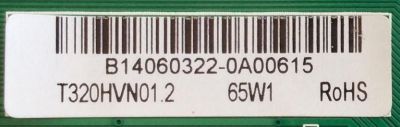 MAIN / FUENTE / (COMBO) / SCEPTRE / B14060322 / TP.MS3393.P712 / T320HVN01.2 / PANEL  T320HVN05.0 XL / MODELO X325BV - Imagen 3