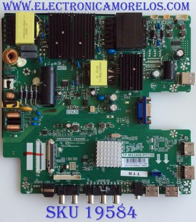 MAIN / FUENTE / (COMBO) / SCEPTRE / C18043055 / TP.MS3458.PC758 / U550CV-UMR / PANEL HV550QUB_H11 / MODELO W55