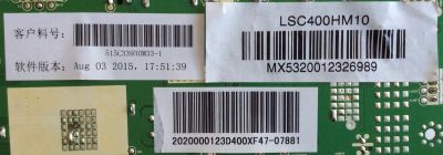 MAIN / ELEMENT /1010031014 / MS33930-ZC01-01 / 515C33930M33-1 / PANEL LSC400HM10 / MODELO ELEFW408 LE-40G36Y - Imagen 3