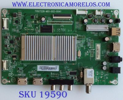 MAIN / INSIGNIA / XGCB0QK053 / 715G7228-M01-002-004Y / (X)XGCB0QK053010X / S1708134251 / PANEL TPT390J1 -HVN04 REV:S001C / MODELO NS-39DR510NA17