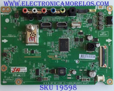MAIN / LG / EBT64559810 / EAX67267405(1.0) / 7NEBT000-00KK / PANEL NC490DUE ABEX1 / MODELO 49LJ510M-UB BUSGLOR
