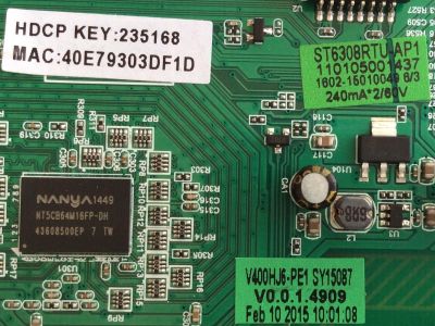 MAIN / FUENTE / (COMBO) / SEIKI / SY15087 / ST6308RTU-AP1 / V400HJ6-PE1 / 110105001437 / MODELO SE40FYT 40C0M - Imagen 2