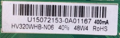 MAIN / FUENTE / (COMBO) / U15072153 / TP.MS3393T.PB758 / HV320WHB-N06 / PANEL D320D3-GTB1-COX / MODELO WD32HD1390 - Imagen 2
