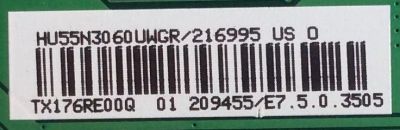 MAIN / SHARP / 216995 / RSAG7.820.7351/ROH / 209455 / PANEL HD550K3U82-K1\S2\BBY\GM\ROH / MODELO LC-55LBU591U - Imagen 2