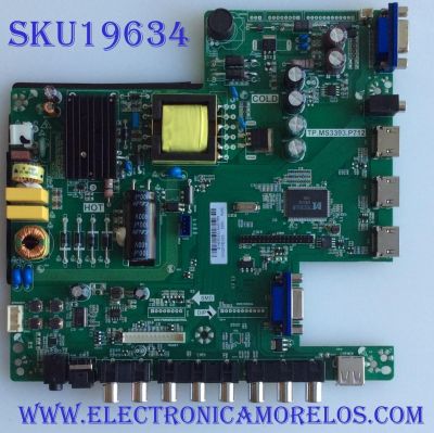 MAIN / FUENTE / (COMBO) / SCEPTRE / 142123332010 / TP.MS3393.P712 / T201407039 / PANEL  HV320FHB-N00 / MODELO CN32HB820