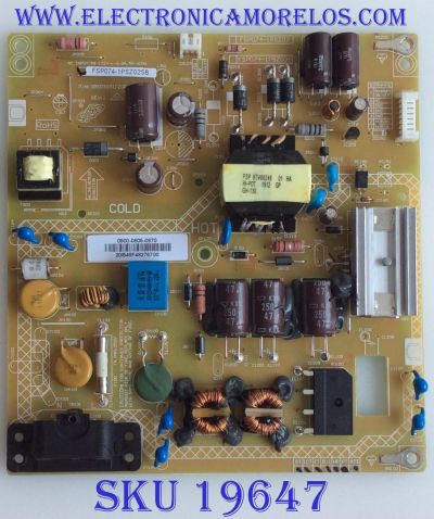 FUENTE DE PODER / SHARP / 9LE50006050870 / 0500-0605-0870 / 3BS0365112GP / FSP074-1PSZ02SB / MODELO LC-32LE653U