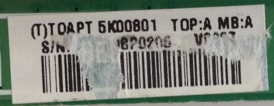 TARJETA PC / VIZIO / CBPFTQAPT5K00801 / (T)TQAPT5K00801 / 715G4226-T02-000-005F / PANEL LC420WUH-SCA1 / MODELO E421VA - Imagen 2