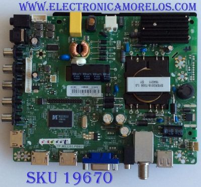 MAIN / FUENTE / (COMBO) /  204879D / TP.MS3393.PB851 / 190877 / LHD32C50VS / PANEL JHD315DH-E81\S12\FM\ROH / MODELO 32H3B2