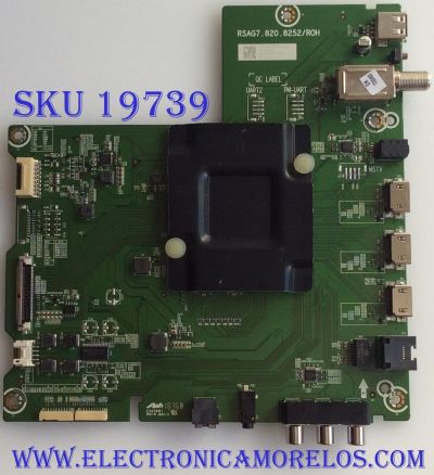 MAIN / HISENSE / 182899 / RSAG7.820.8252/ROH / 232510 / HU43A6100UWR / MODELO 43RGE /  PANEL JHD425S1U51-L2\S0\GM\ROH / 